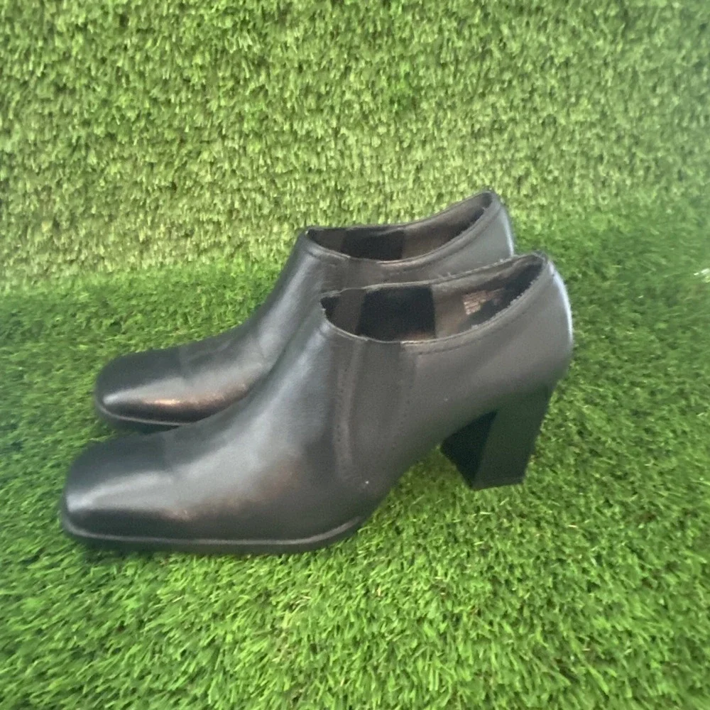Prima‎ Tonya Booties Leather Black Size 8.5M